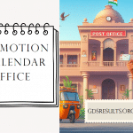 GDS Promotion Exam Calendar 2026 | Post Office | Indiapost